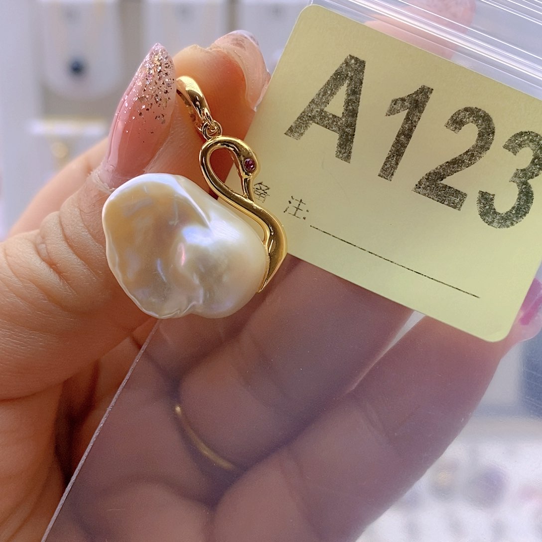 淡水珍珠颈饰银S925镶嵌