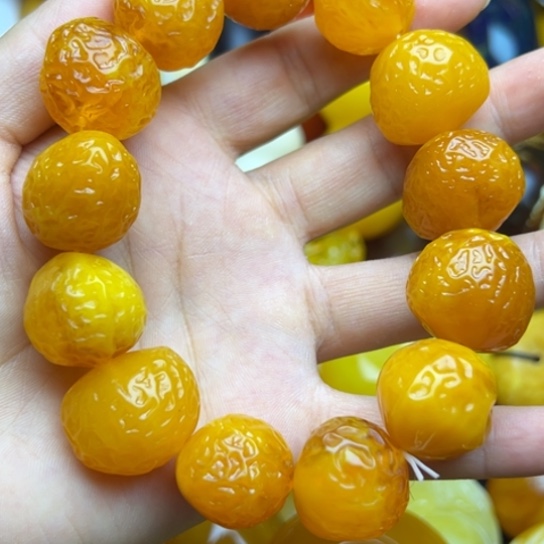 未镶嵌琥珀手链蜜蜡