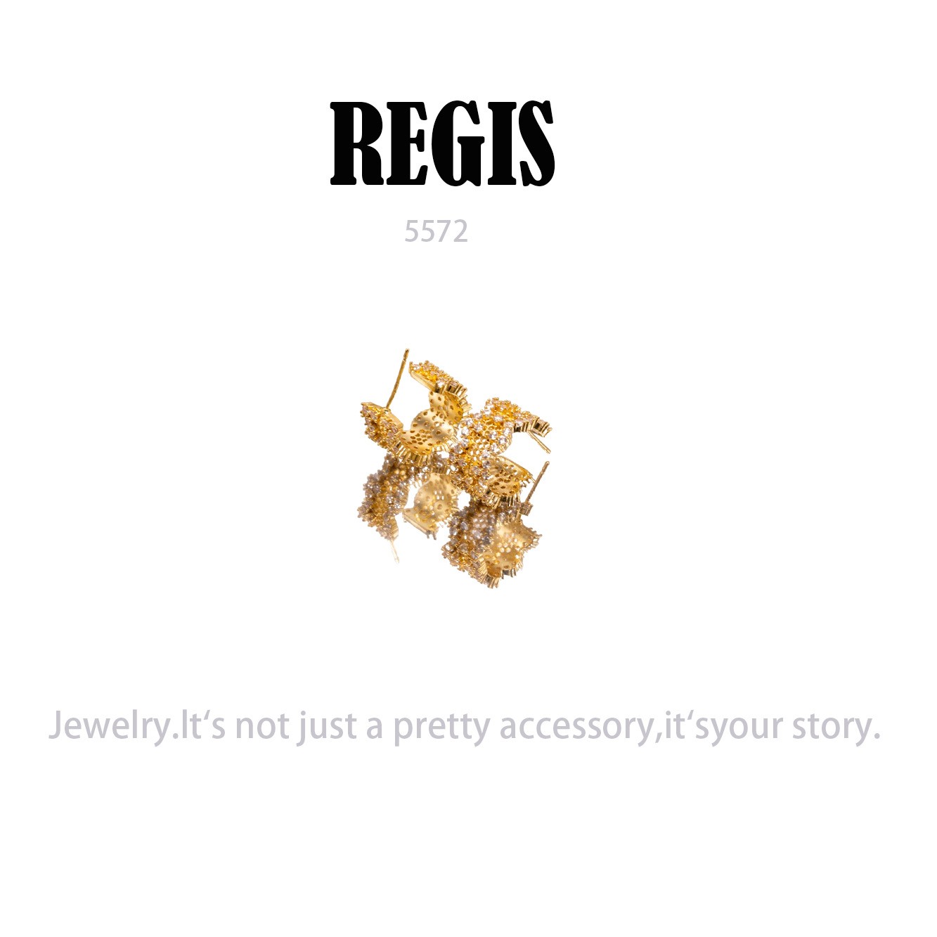 镀K金  REGIS  耳饰～5572