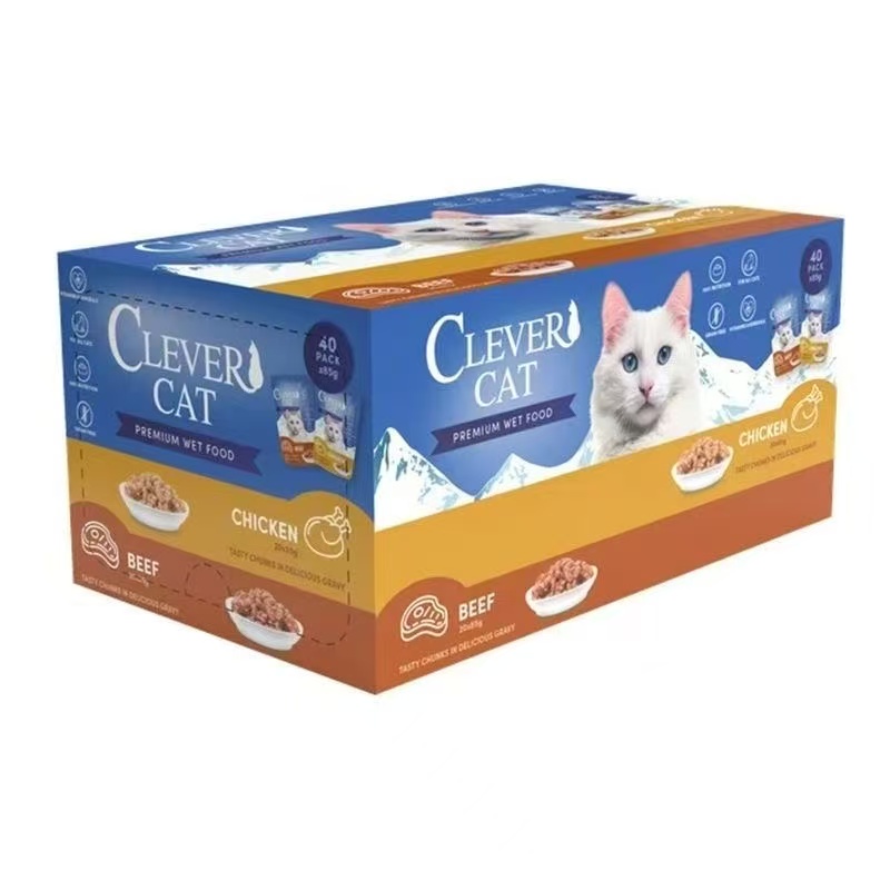 【考拉专属】CLEVER CAT 出口瑞典聪明的猫肉粒包