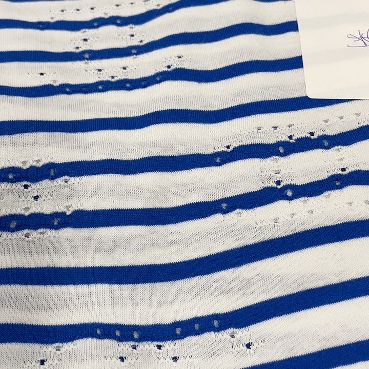 棉蓝条奶奶一米布头