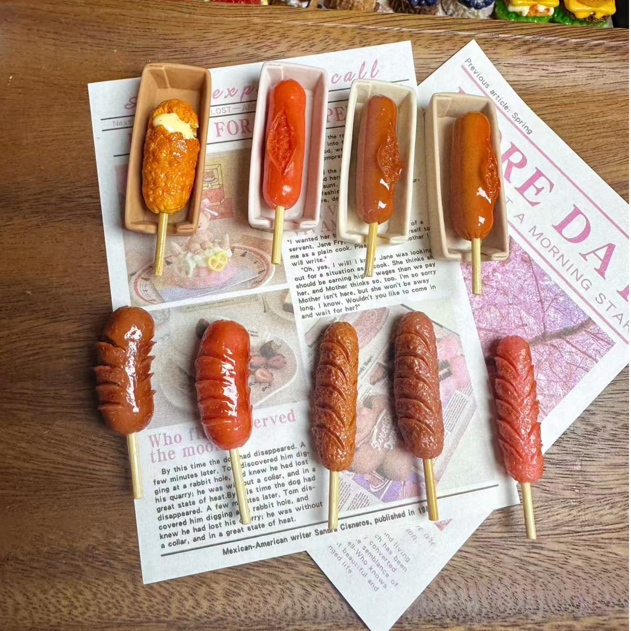 <朵爷定制>微缩食玩小份装单拍链接树脂DIY配件钥匙扣冰箱贴