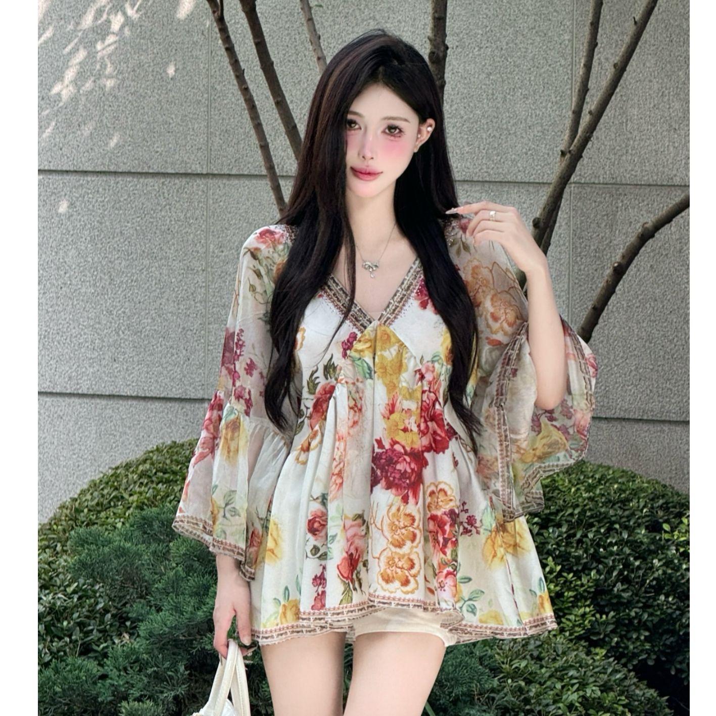 FaFa ●莫奈花园上衣预X4SY0771A