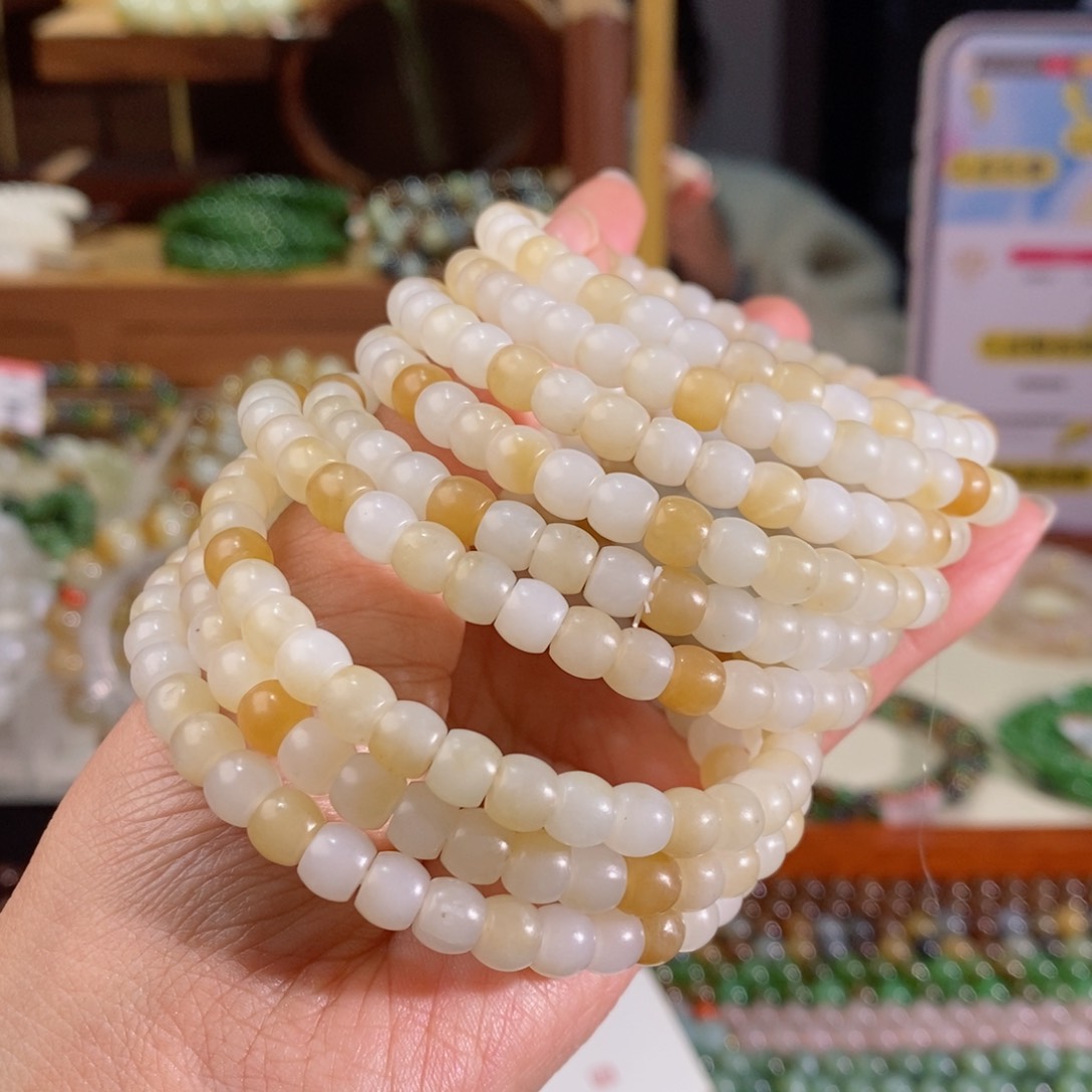 和田玉手串多样性拍一发一未镶嵌