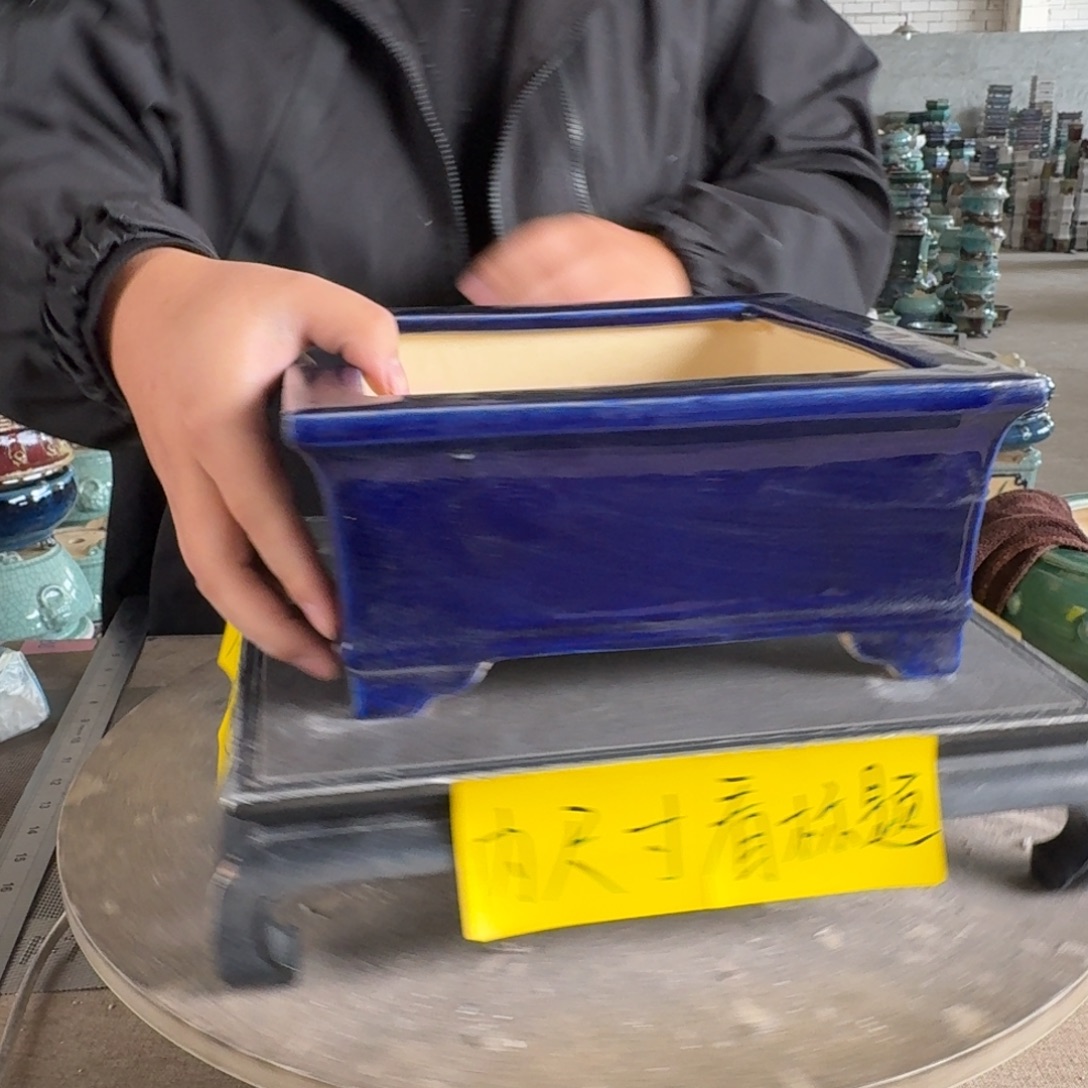 宇***。一风堂石湾花盆 微瑕 内20*8