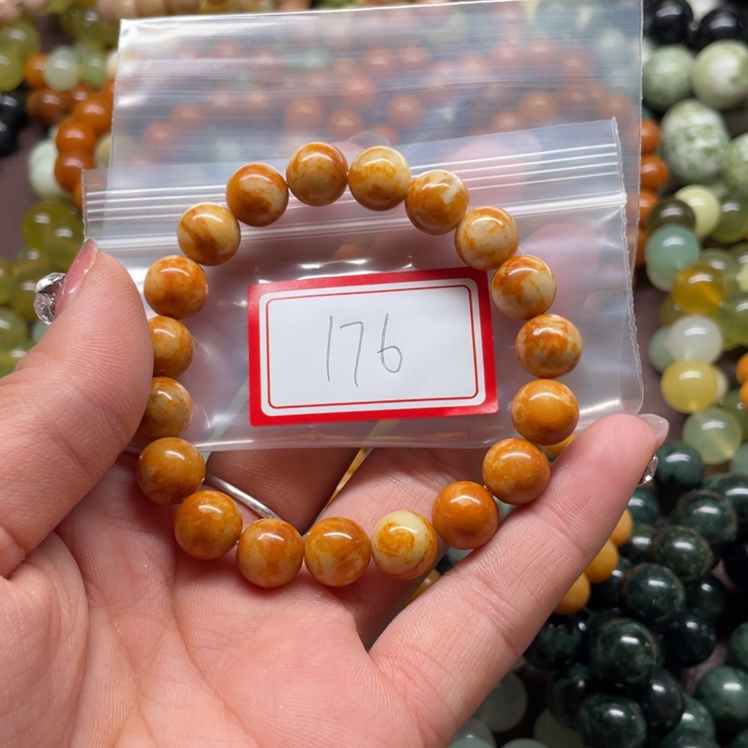 树***！蛇纹石玉未镶嵌手串