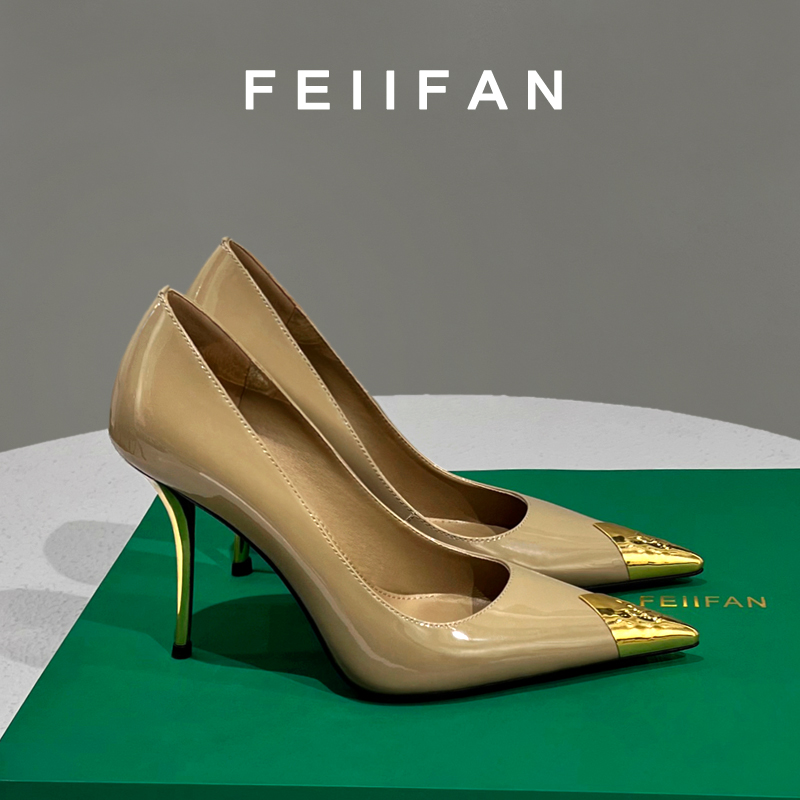 裸色高跟鞋2025春秋新款细跟不累脚职业气质百搭单鞋女3880