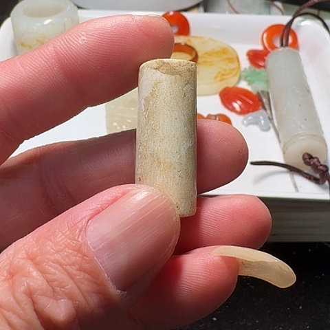 蛇纹石玉手链合金揽*客