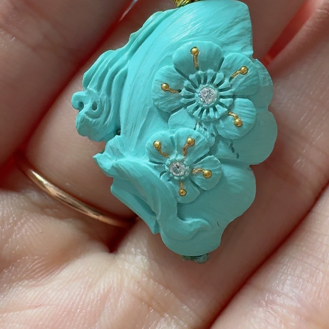 绿松石珠宝奇石未镶嵌