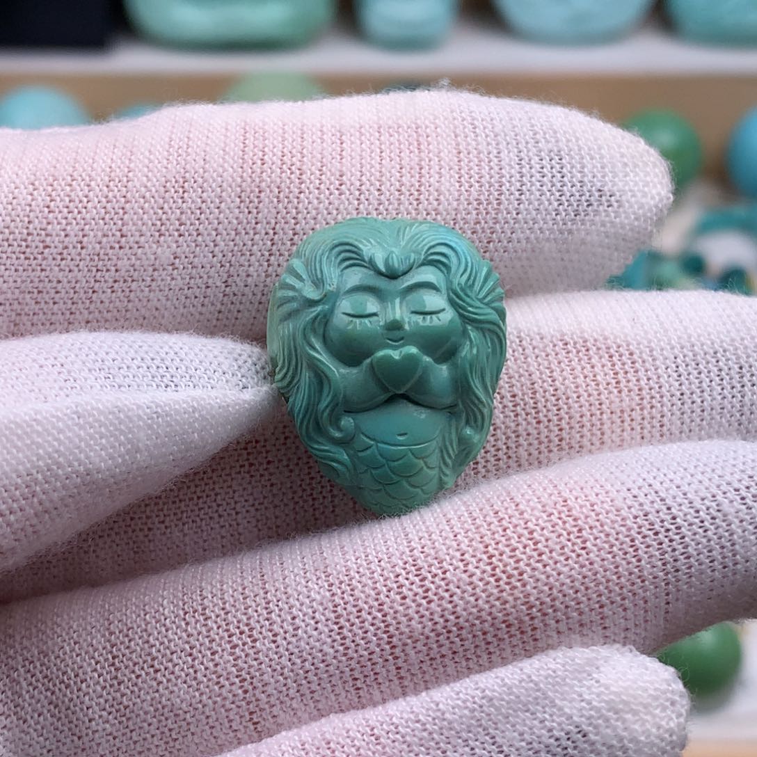 未镶嵌绿松石珠宝奇石