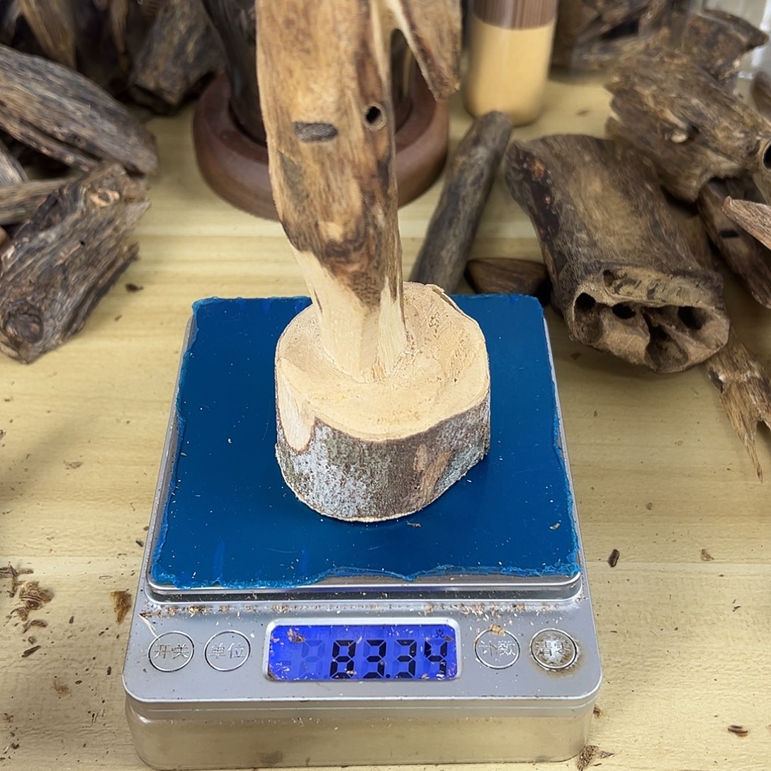 香料绿棋楠虫漏天然虫摆件