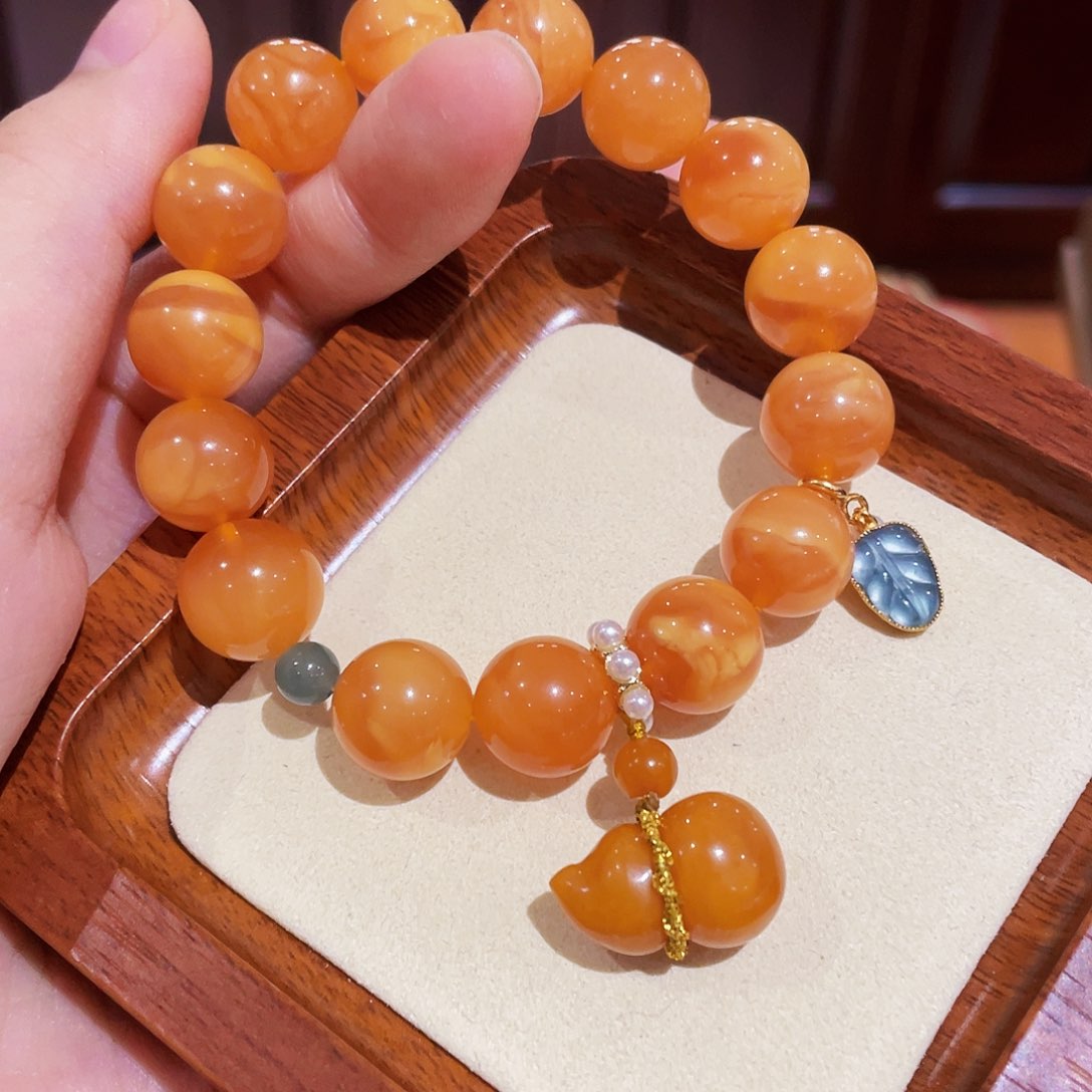 蜜蜡手链未镶嵌手串