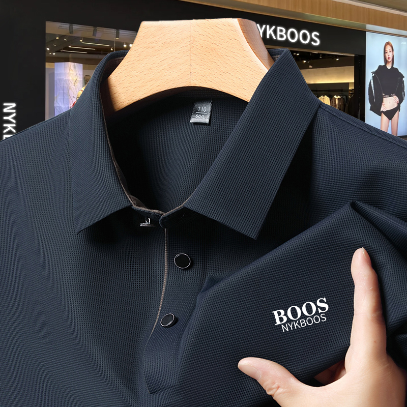 【港口尾货】美式轻奢正品翻领大码男士短袖T恤精选休闲百搭polo衫