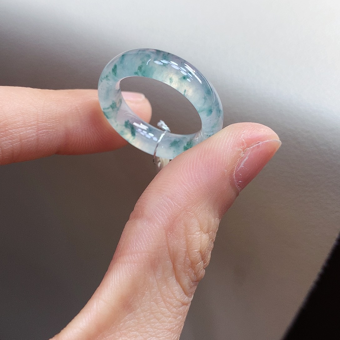 翡翠戒指未镶嵌14-15号