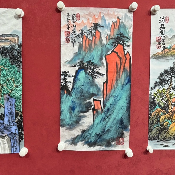 山水画作品书画书法