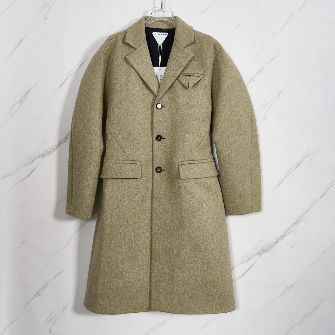 Bottega Veneta女士廓形毛呢大衣BVGU00413