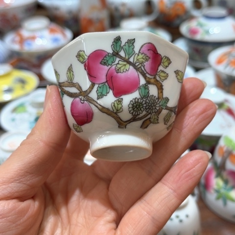 手绘茶杯盖碗陶瓷