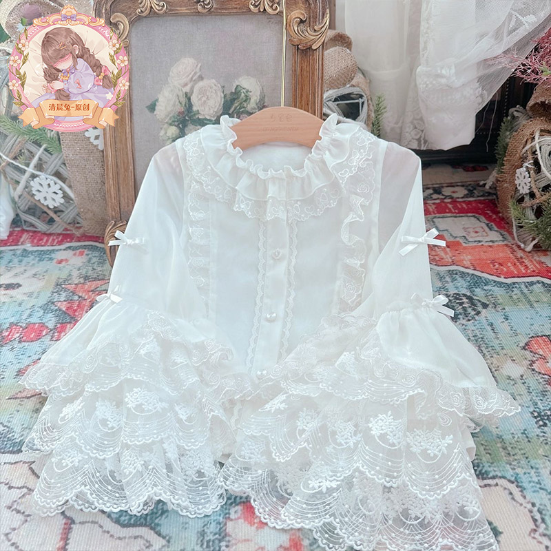 原创设计女童百搭姬袖