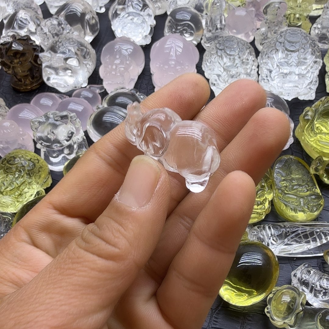 胖***海颈饰未镶嵌水晶摆件