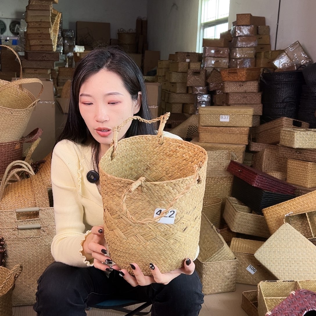 草编包/草编收纳盒微瑕疵