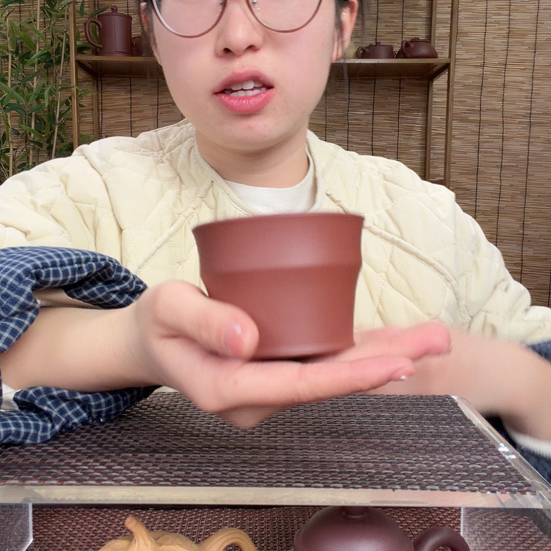 茶壶紫砂原矿竹段主人杯130CC左右没礼盒