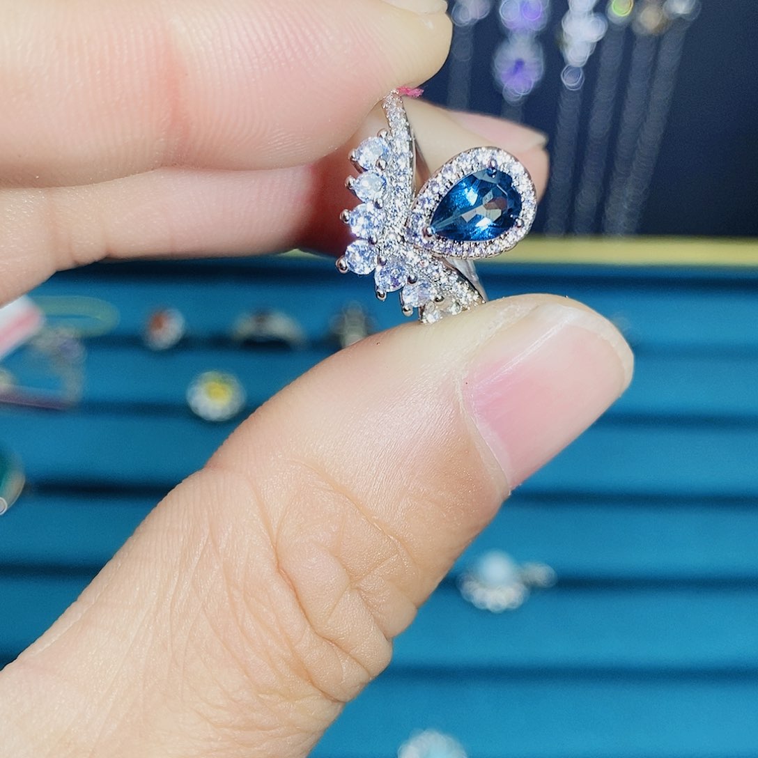 紫晶珠宝半成品银S925镶嵌