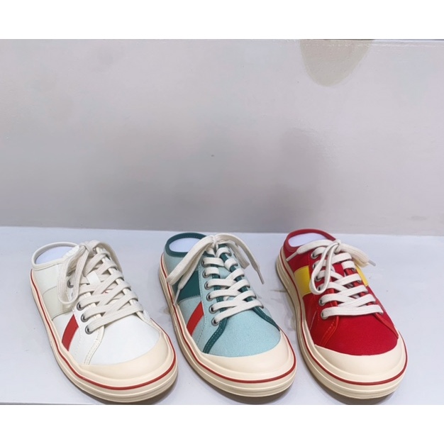 【金夫人】284-3春夏季新款后空拖鞋时尚百搭休闲一脚蹬板鞋