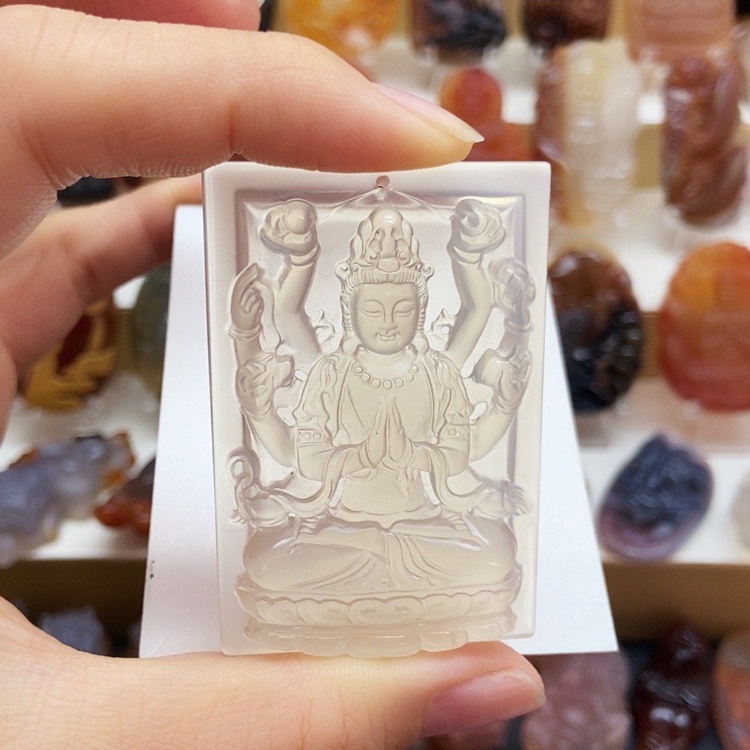 猎***奇玛瑙/玉髓未镶嵌颈饰