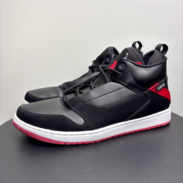 95新 AIR JORDAN 45码 aj休闲鞋 黑红 正品 中古球鞋