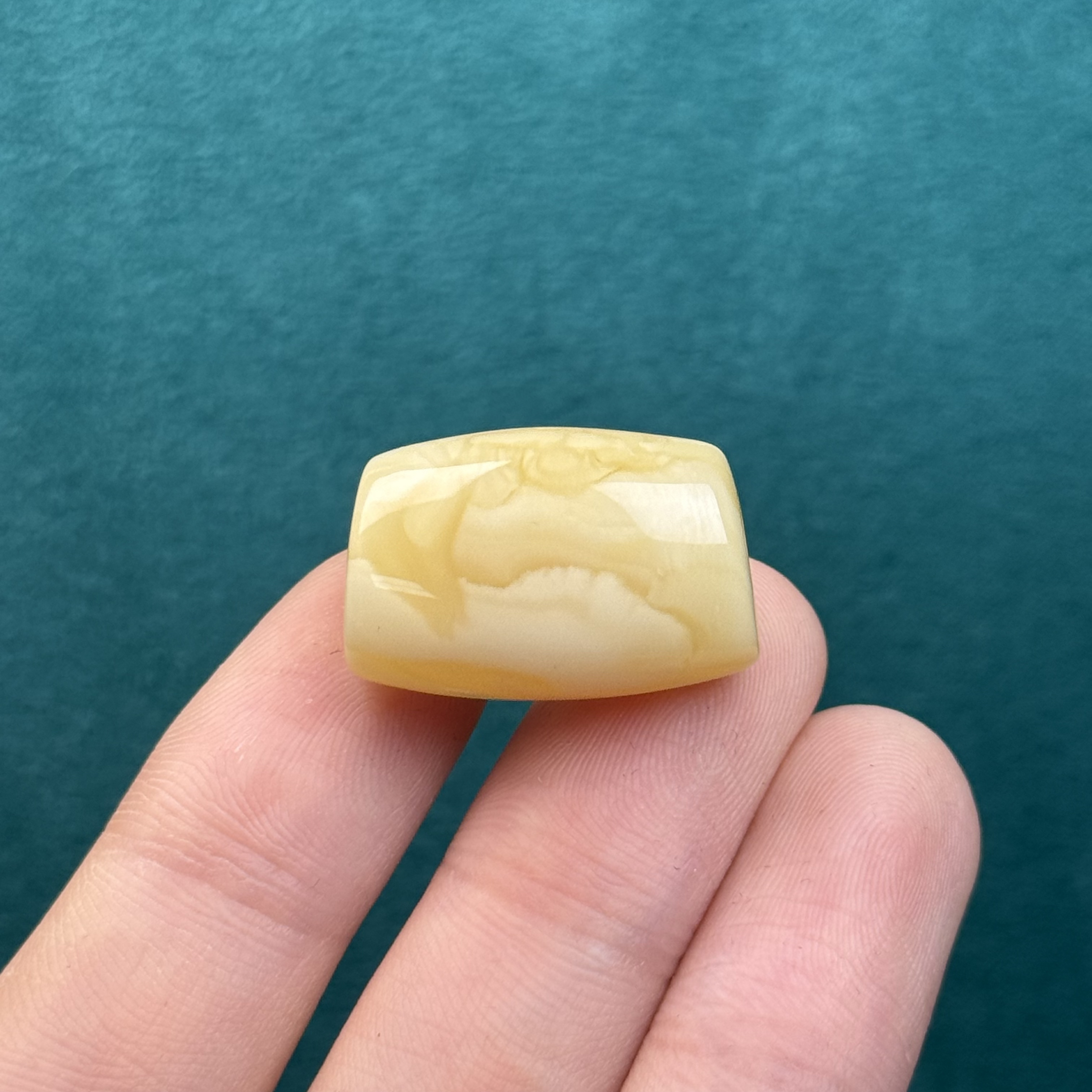 F3554天然原矿蜜蜡 马蹄珠15*23mm 支持鉴定假一罚十