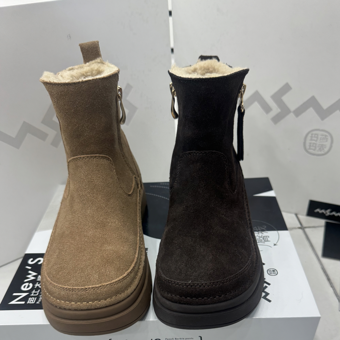 玛莎玛索213-260时尚休闲雪地靴