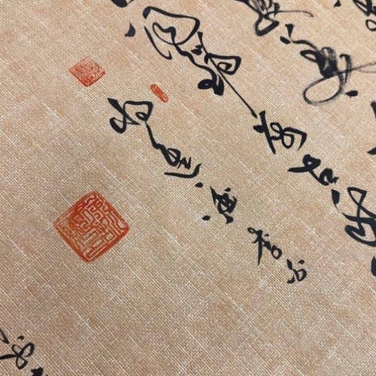 书法李白将进酒麻纹宣纸草书徐老师