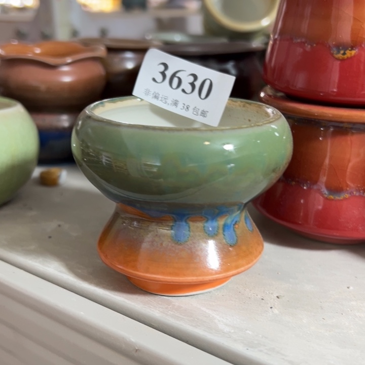 活动价30包邮景德镇手工花盆
