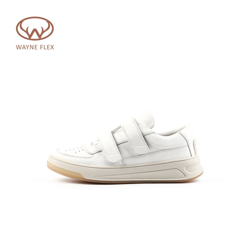 韦恩Wayne Flex小白鞋新款松糕厚底休闲魔术贴百搭舒适3080