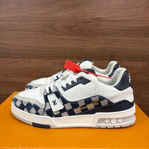 99新 LouisVuitton/路易威登 41.5码 Nigo联名款 棋盘格 板鞋