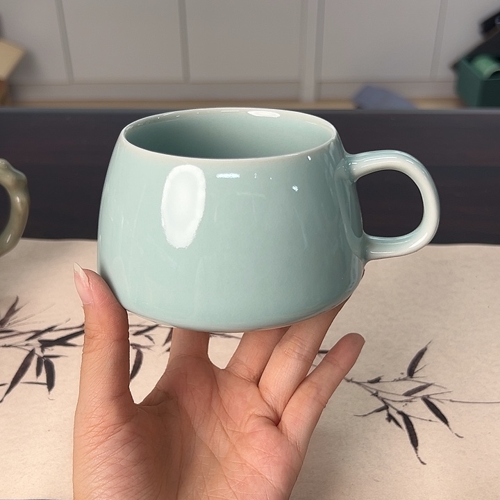 龙泉云间青瓷小米茶器