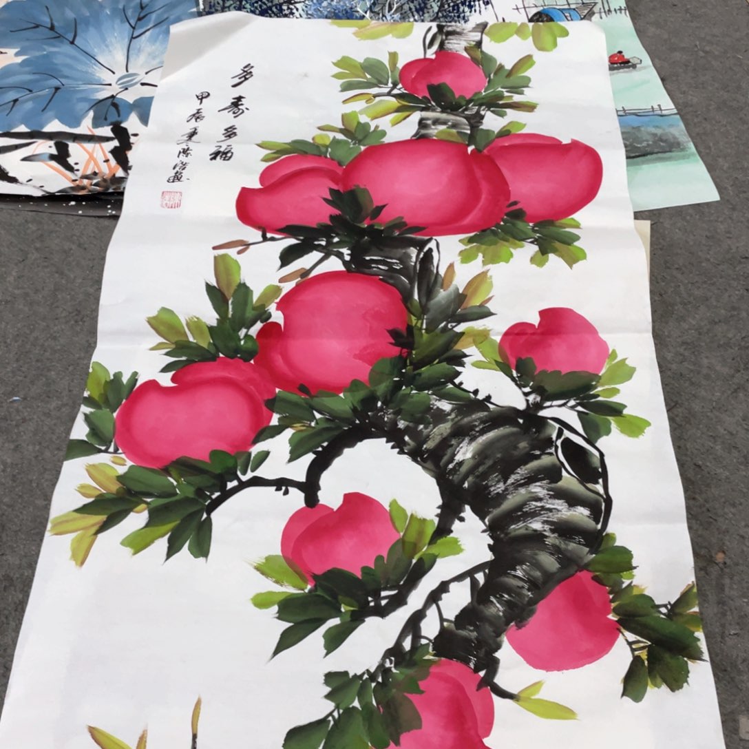 国画国画作品画心一张