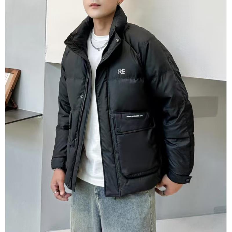 【免洗好打理】冬季新款男士加厚保暖百搭小立领外套#18622