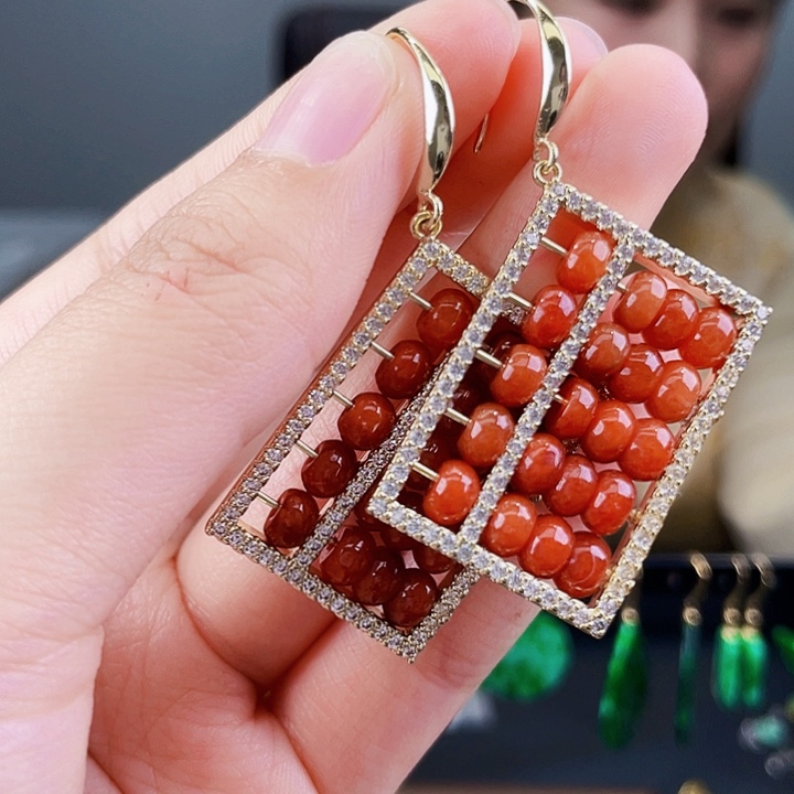 翡翠耳饰未镶嵌饰品