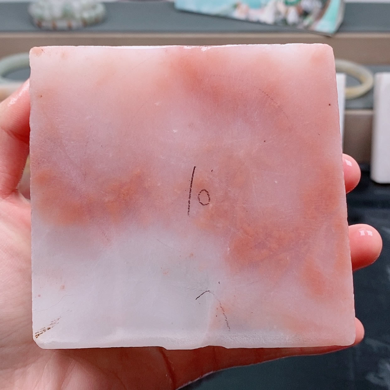 【闪购商品】石英质玉手镯未镶嵌猫***鱼定制