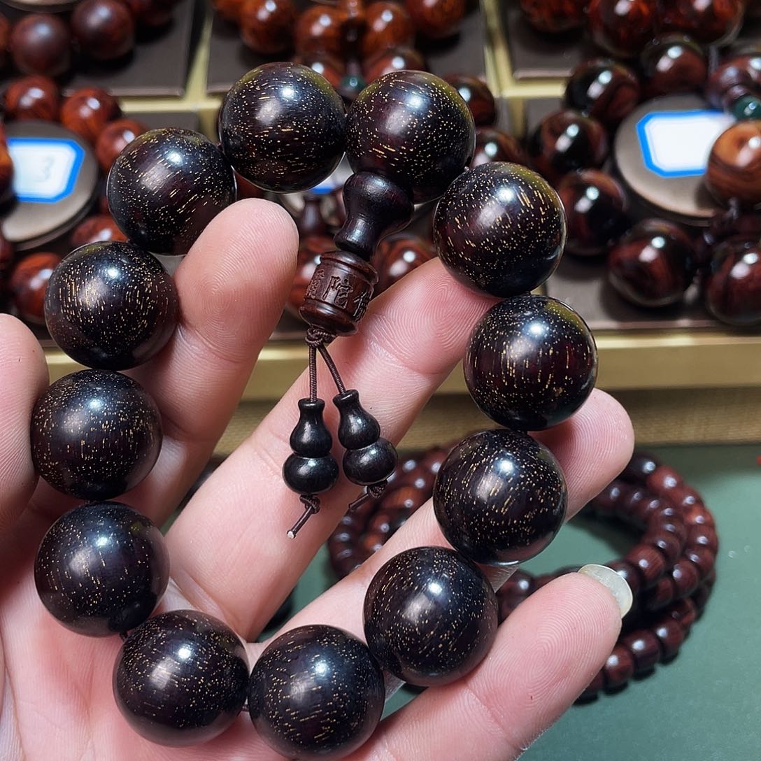 染料紫檀（血檀）2.0满金星