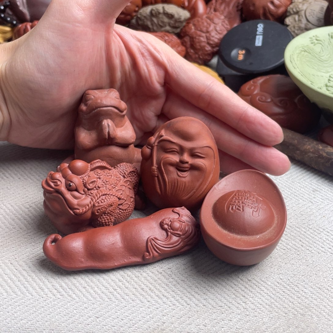 紫砂茶宠紫砂瑕疵