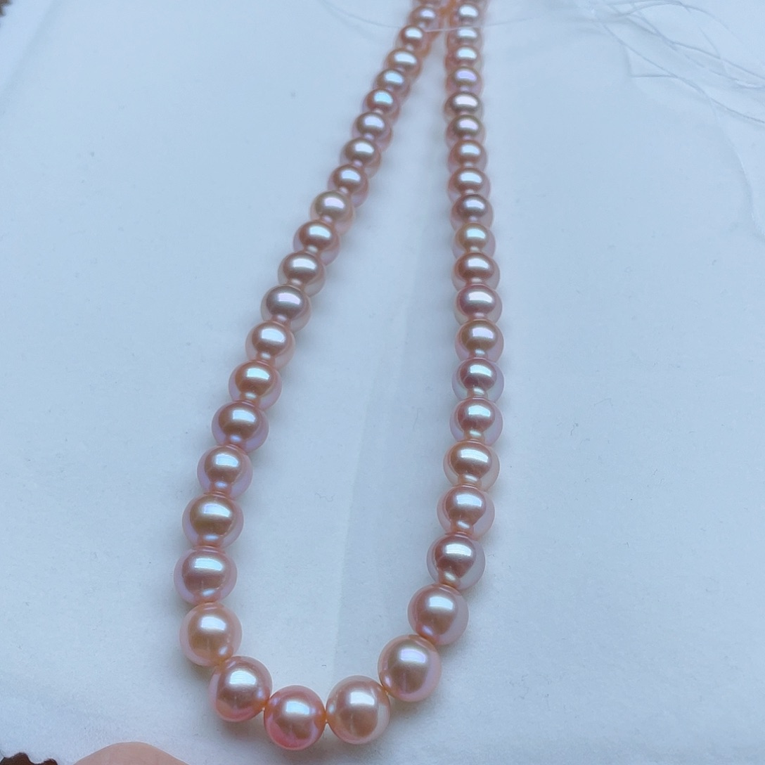 淡水珍珠颈饰银S925镶嵌