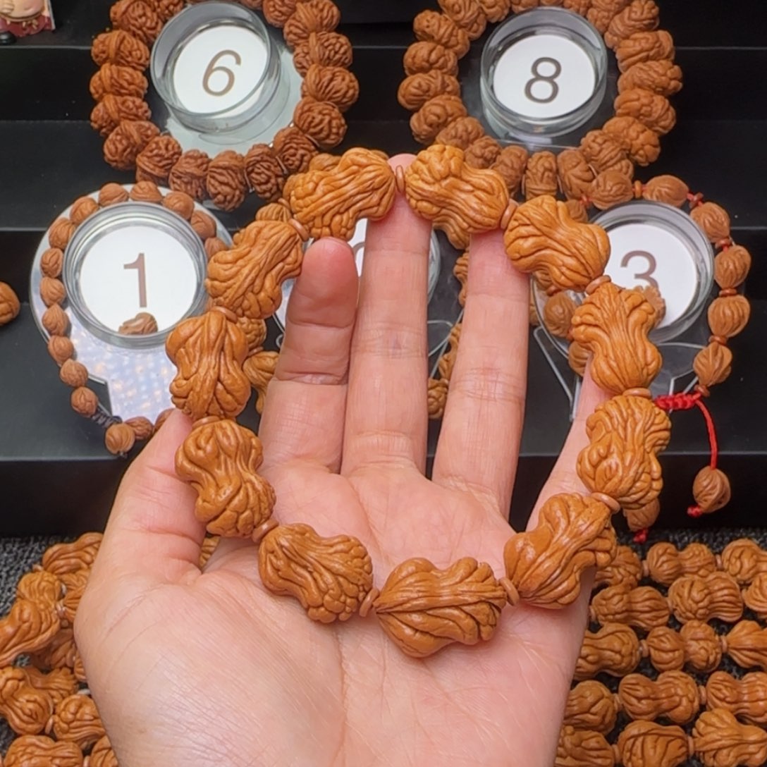 吊坠桃核花生手串