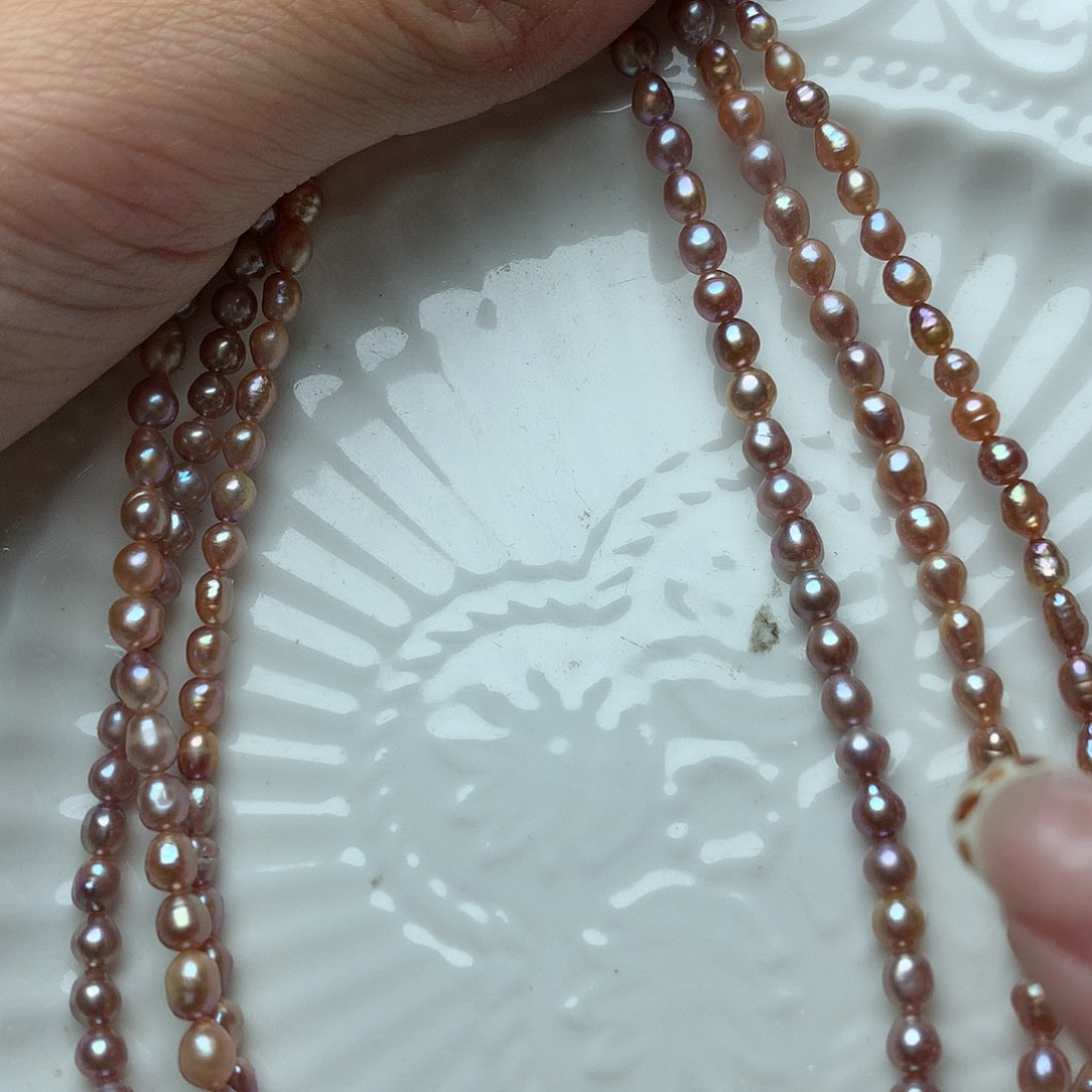 淡水珍珠3-4未镶嵌x16项链