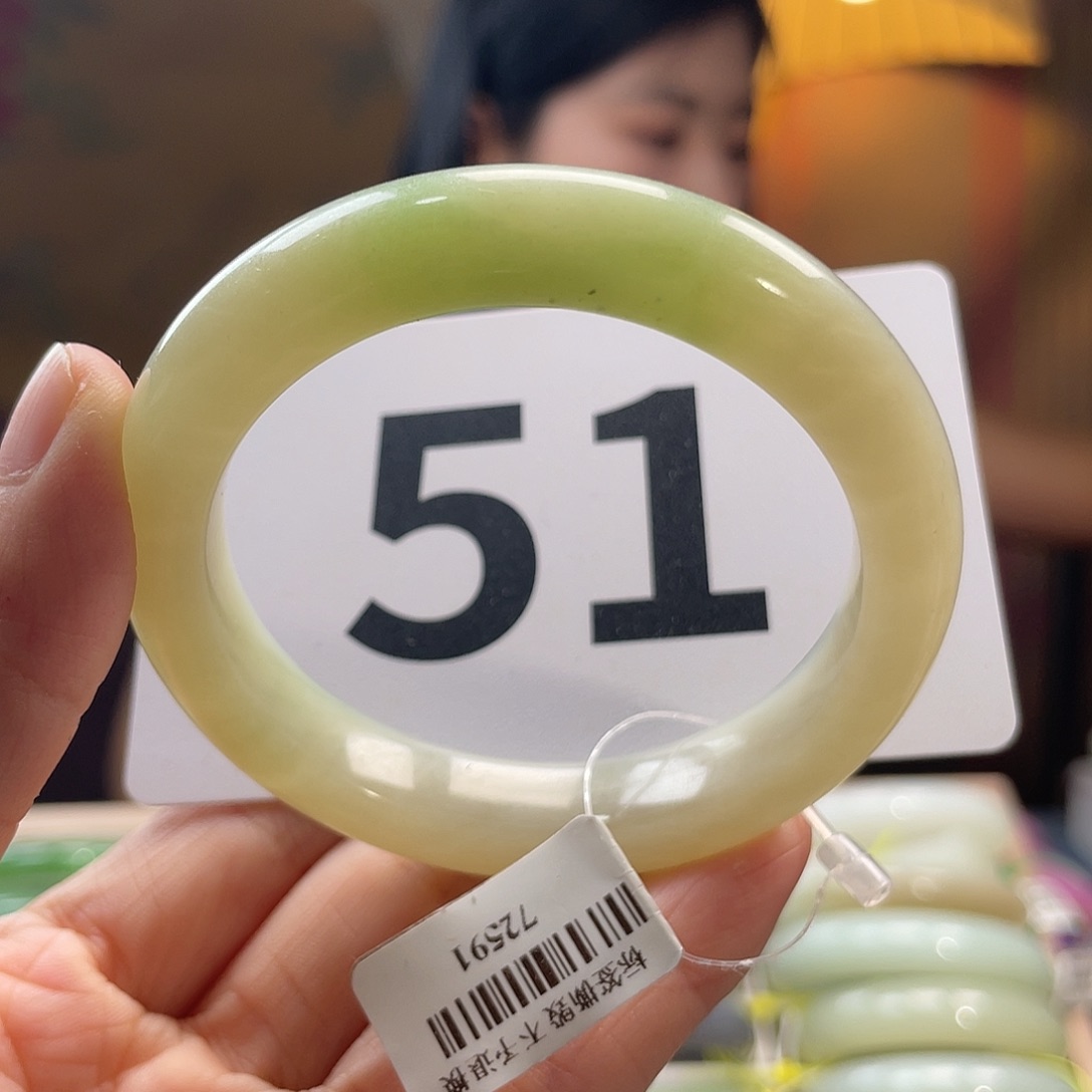 和田玉手镯未镶嵌49