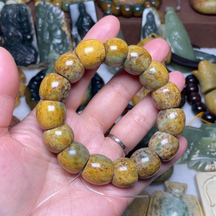 未镶嵌岫岩河磨玉（透闪石质玉）珠宝奇石乄***夵