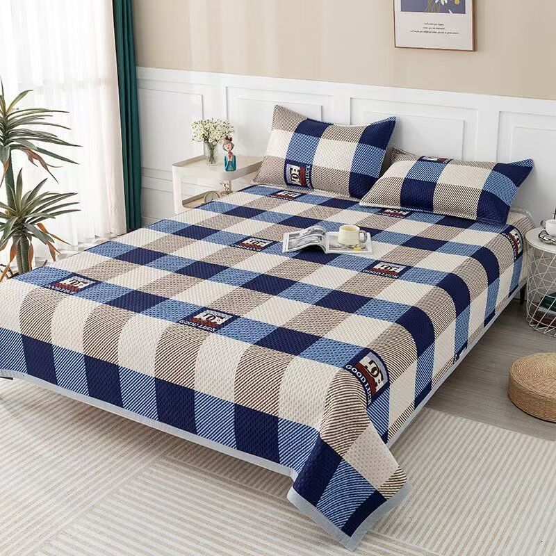 N505 四季通用三层夹棉床单榻榻米床盖防滑加厚