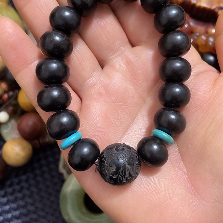 白玉菩提把件文玩