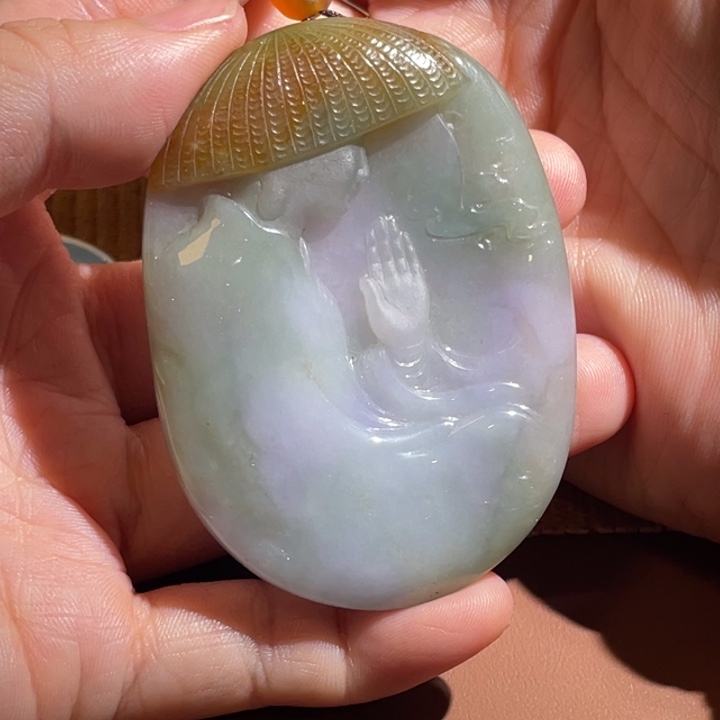 翡翠未镶嵌颈饰自在挂件